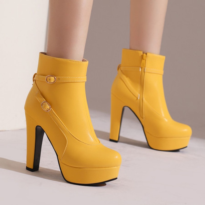 Ethnic Modern Fashion - Moda Platform Botları Kadın Seksi Perçinli