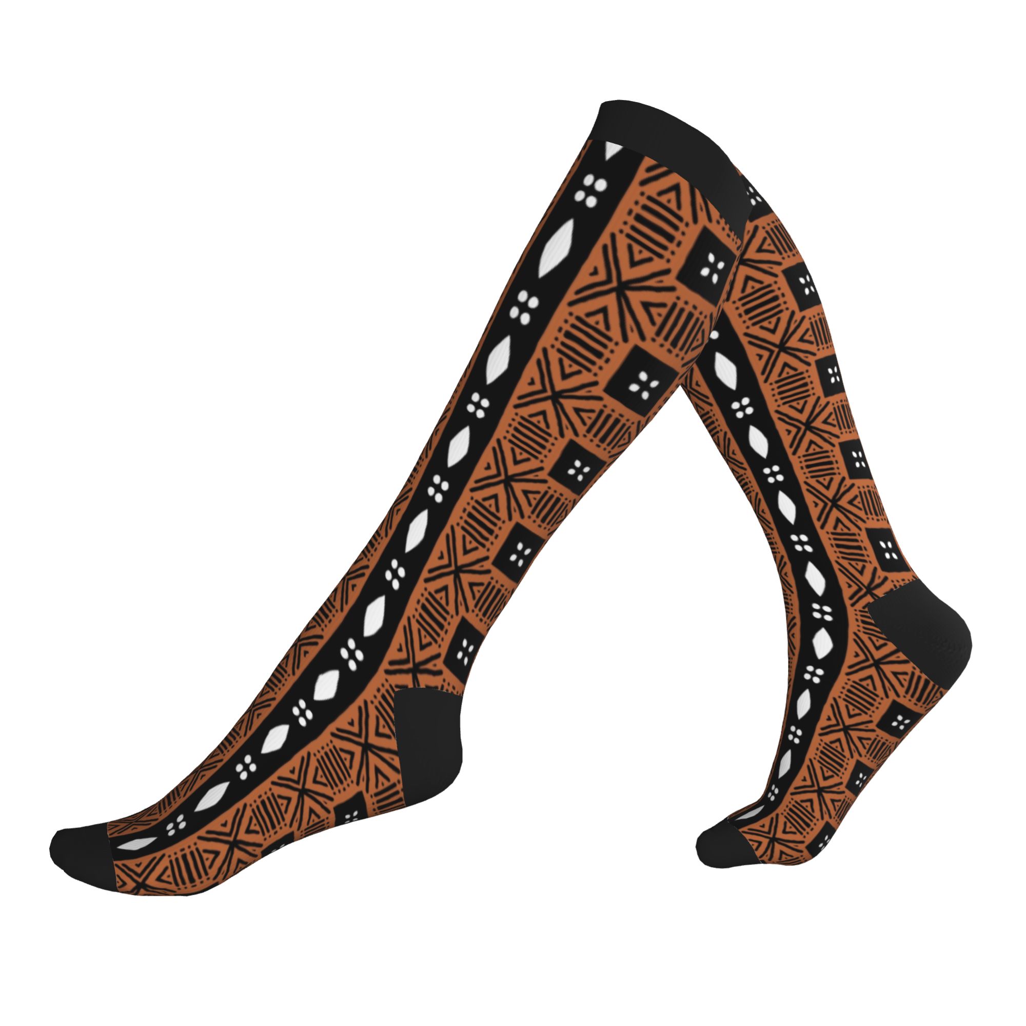 Ethnic Fashion Women - Afrika Safari Çamur Bezi Elbise Çorapları
